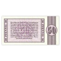 Банкнота Германия 50 пфениннгов 1973 ФРГ