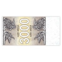 Банкнота Грузия 3000 купонов 1993