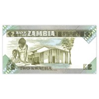 Банкнота Замбия 2 квача 1980