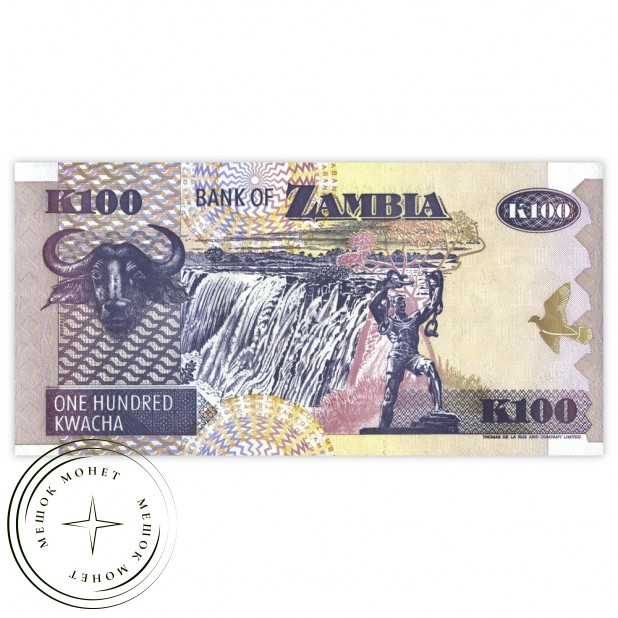 Замбия 100 квача 1992