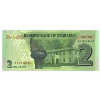 Банкнота Зимбабве 2 доллара 2016