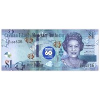 Банкнота Каймановы острова 1 доллар 2020 60 лет конституции