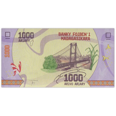 Банкнота Мадагаскар 1000 ариари 2017