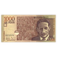 Банкнота Колумбия 1000 песо 2016