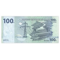 Банкнота Конго 100 франков 2007