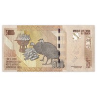 Банкнота Конго 5000 франков 2020