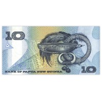 Банкнота Папуа—Новая Гвинея 10 кина 1988