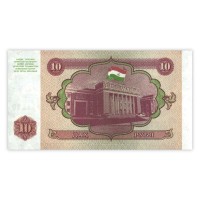 Банкнота Таджикистан 10 рублей 1994