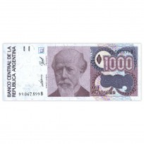 Банкнота Аргентина 1000 аустралей 1988