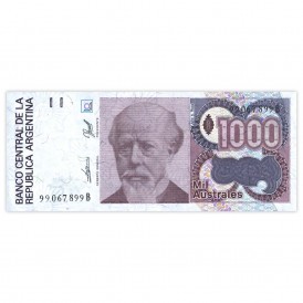Банкнота Аргентина 1000 аустралей 1988