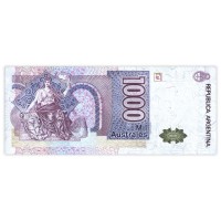 Банкнота Аргентина 1000 аустралей 1988