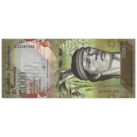 Банкнота Венесуэла 2000 боливар 2016