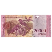 Банкнота Венесуэла 20000 боливар 2017