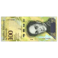 Банкнота Венесуэла 100 боливар 2017