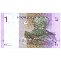 Банкнота Конго 1 сантим 1997