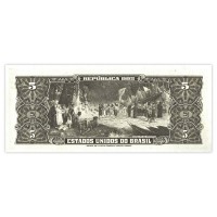 Банкнота Бразилия 5 крузейро 1964