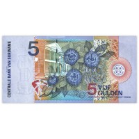 Банкнота Суринам 5 гульденов 2000