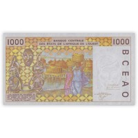 Банкнота Западная Африка 1000 франков 2000