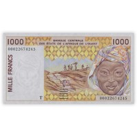 Западная Африка 1000 франков 2000