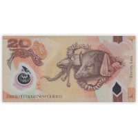 Банкнота Папуа-Новая Гвинея 20 кина 2015 40 лет независимости