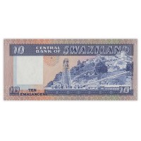 Банкнота Свазиленд 10 лилангени 1985