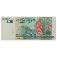 Банкнота Свазиленд 200 эмалангени 2014