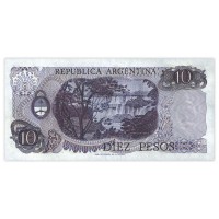 Банкнота Аргентина 10 песо 1973
