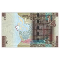 Банкнота Кувейт 1/4 динара 2014