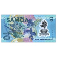 Банкнота Самоа 10 тала 2019 XVI Тихоокеанские игры