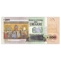 Банкнота Уругвай 200 песо 2015