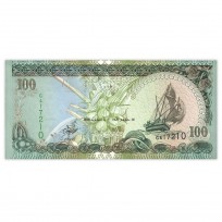 Банкнота Мальдивы 100 руфия 2000