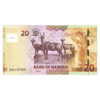 Банкнота Намибия 20 долларов 2015