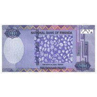 Банкнота Руанда 2000 франков 2014
