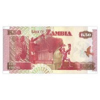 Банкнота Замбия 50 квача 2009