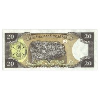 Банкнота Либерия 20 долларов 2011