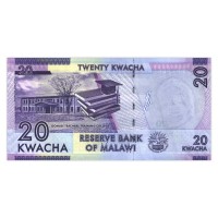 Банкнота Малави 20 квача 2012