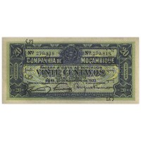 Мозамбик 20 центавос 1933