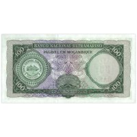 Банкнота Мозамбик 100 эскудо 1976 на 100 эскудо 1961