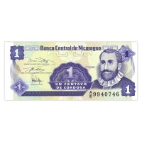Банкнота Никарагуа 1 сентаво 1991