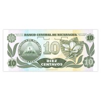 Банкнота Никарагуа 10 сентаво 1991