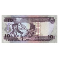 Банкнота Соломоновы острова 10 долларов 1986