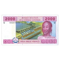 Банкнота Камерун 2000 франков 2002