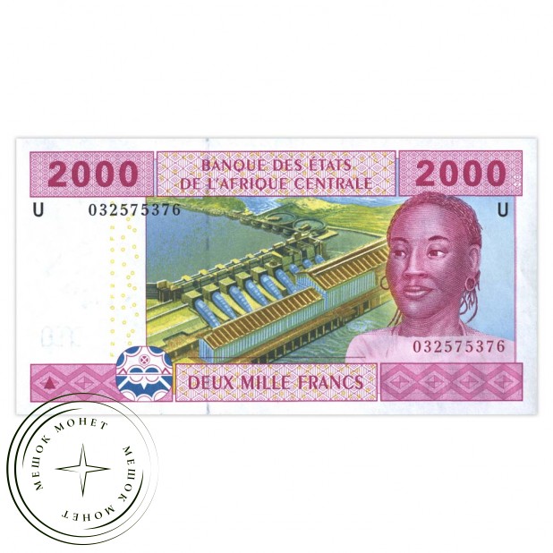 Камерун 2000 франков 2002