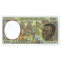 Банкнота Чад 1000 франков 2000