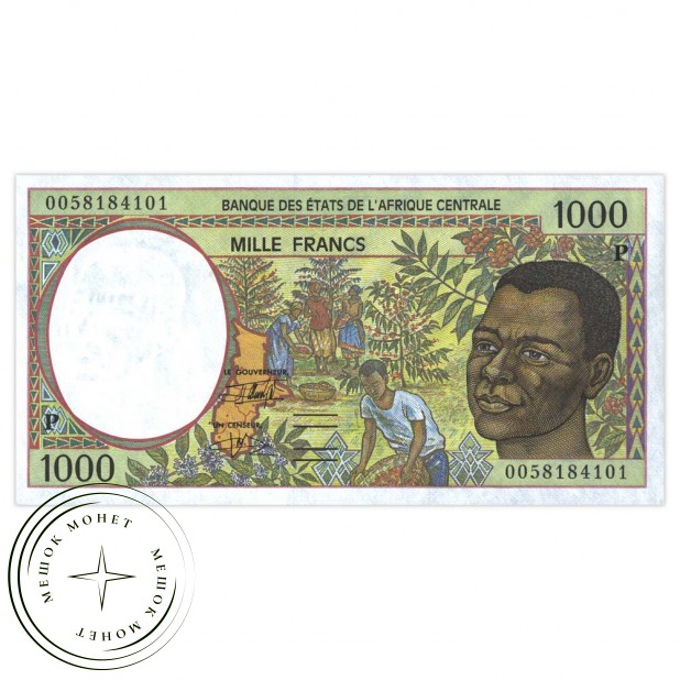 Чад 1000 франков 2000