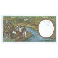 Банкнота Чад 1000 франков 2000
