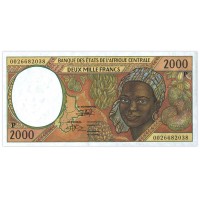 Банкнота Чад 2000 франков 2000