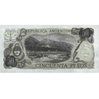 Банкнота Аргентина 50 песо 1974