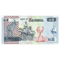 Банкнота Замбия 2 квача 2012