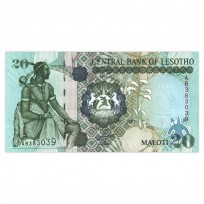 Банкнота Лесото 20 малоти 2007